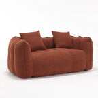 Modern 65.1 Chenille Tufted Loveseat Accent Chair with High-Resilience Foam