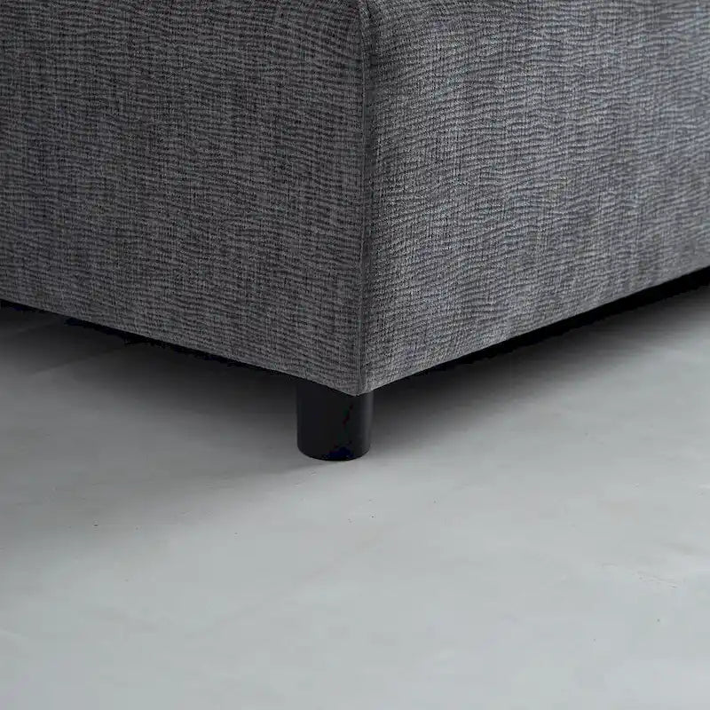 Chenille Upholstered Armless Modular Sectional Sofa, Free Combination