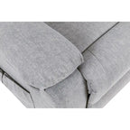 Light Grey Velvet Power Lift Recliner Chair with Massage Points, Lumbar Heating, and Storage Pocket