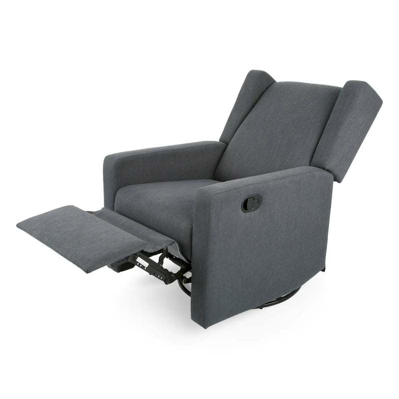 Swivel Glider Recliner, Adjustable Chair with Plush Upholstery