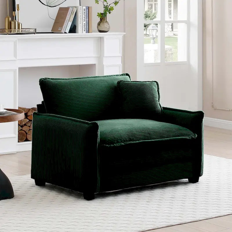 Canapé modulaire sans accoudoirs en velours côtelé personnalisable