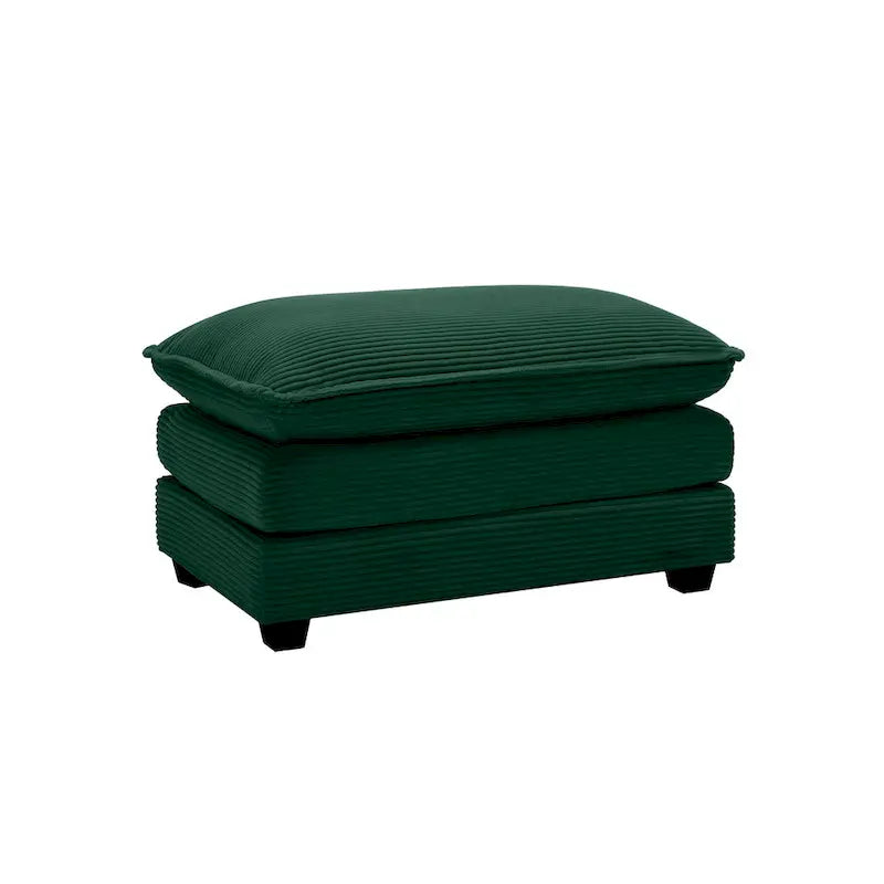 Canapé modulaire sans accoudoirs en velours côtelé personnalisable