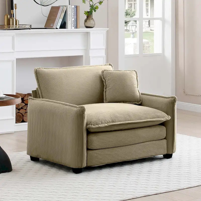 Canapé modulaire sans accoudoirs en velours côtelé personnalisable