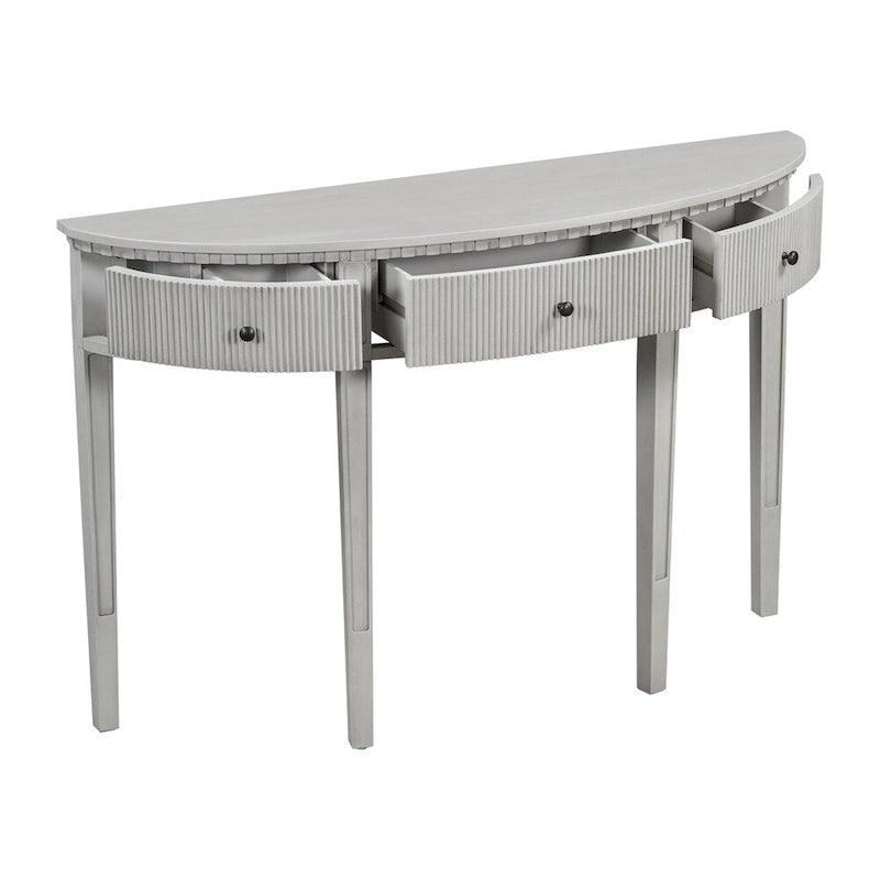 U-Style Distinctive Features of Pine Veneer Console Table