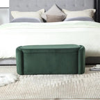 Storage Ottoman,Bedroom End Bench,Upholstered Fabric Storage Ottoman