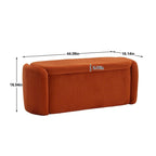 Storage Ottoman,Bedroom End Bench,Upholstered Fabric Storage Ottoman