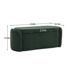 Storage Ottoman,Bedroom End Bench,Upholstered Fabric Storage Ottoman