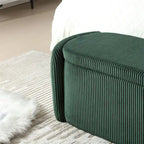 Storage Ottoman,Bedroom End Bench,Upholstered Fabric Storage Ottoman