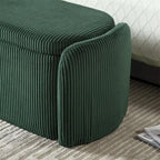 Storage Ottoman,Bedroom End Bench,Upholstered Fabric Storage Ottoman