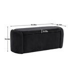 Storage Ottoman,Bedroom End Bench,Upholstered Fabric Storage Ottoman