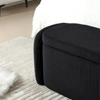 Storage Ottoman,Bedroom End Bench,Upholstered Fabric Storage Ottoman