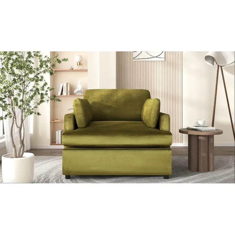 Mirod Oversized Accent Chair - Comfortable Armrest Cushions, Versatile Neutral Style, Elegant Design, Durable Frame