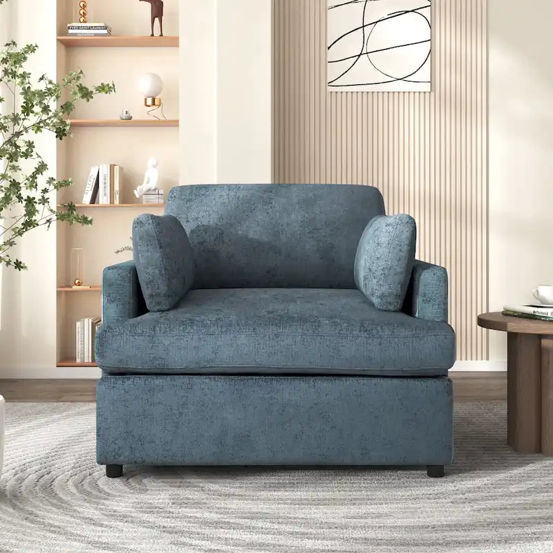 Mirod Oversized Accent Chair - Comfortable Armrest Cushions, Versatile Neutral Style, Elegant Design, Durable Frame