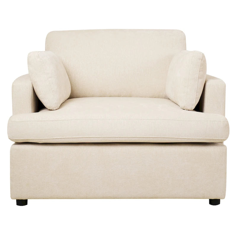 Mirod Oversized Accent Chair - Comfortable Armrest Cushions, Versatile Neutral Style, Elegant Design, Durable Frame