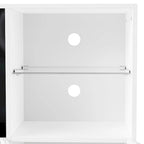 TV Stand with 34.2 Non-heating Electric Fireplace,Entertainment Center with LED Light,Tempered Glass Shelves for TVs up to 75