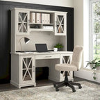 Lennox 60W Farmhouse Hutch for Desk and Buffet by Bush Furniture