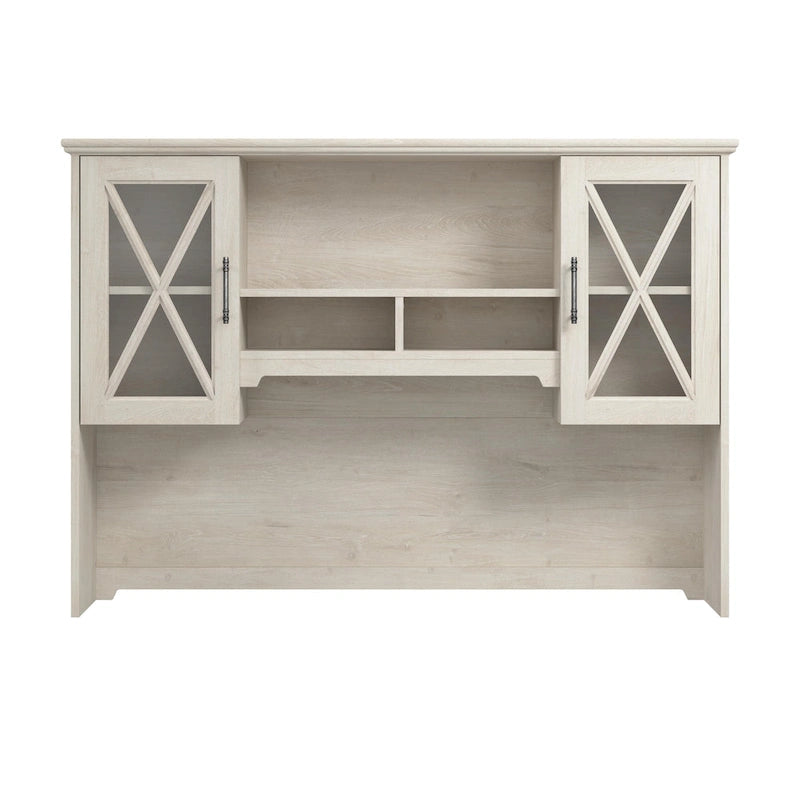 Lennox 60W Farmhouse Hutch for Desk and Buffet by Bush Furniture