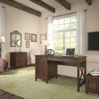 Bureau d'ordinateur Key West 54W avec rangement et armoire de Bush Furniture