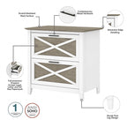 Bureau d'ordinateur Key West 54W avec rangement et armoire de Bush Furniture