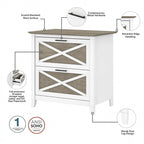 Bureau d'ordinateur Key West 54W avec rangement et armoire de Bush Furniture
