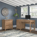 Bureau d'ordinateur Key West 54W avec rangement et armoire de Bush Furniture