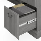 Saratoga L Shaped Computer Desk and Bookcase Set by Bush Furniture