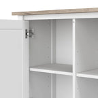 Meuble d'appoint Bush Furniture Mayfield avec portes et rangement