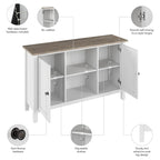 Meuble d'appoint Bush Furniture Mayfield avec portes et rangement
