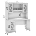 Bureau de ferme Lennox avec huche et meuble de rangement par Bush Furniture