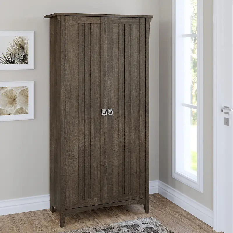 Salinas Tall Storage Cabinet with Doors by Bush Furniture