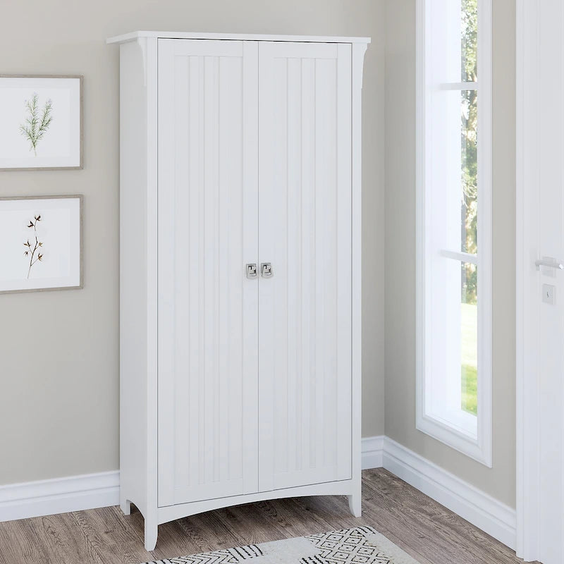 Salinas Tall Storage Cabinet with Doors by Bush Furniture