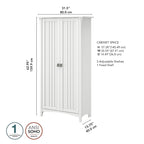 Salinas Tall Storage Cabinet with Doors by Bush Furniture