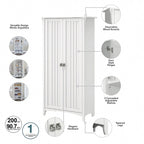 Salinas Tall Storage Cabinet with Doors by Bush Furniture