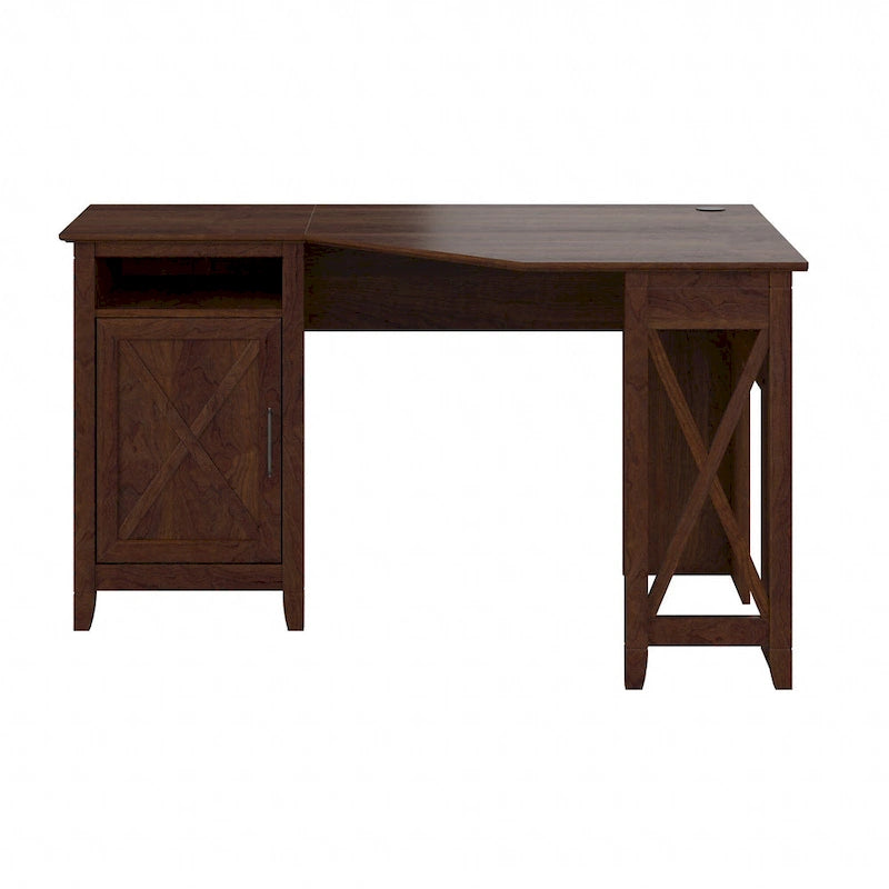 Bush Furniture Key West 54W Corner Computer Desk with Storage