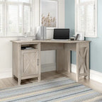Bush Furniture Key West 54W Corner Computer Desk with Storage