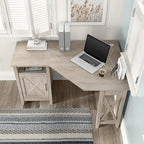 Bush Furniture Key West 54W Corner Computer Desk with Storage