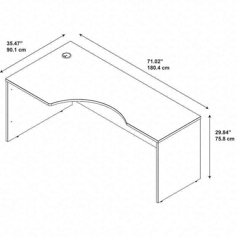 Series C 72W Left Handed Corner Desk by Bush Business Furniture