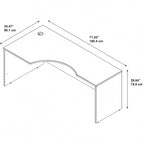 Series C 72W Left Handed Corner Desk by Bush Business Furniture