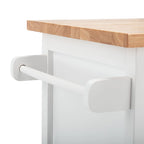 SAFAVIEH Krystal 2-Door 1-Shelf Kitchen Cart - 45.7 W x 17.3 L x 35.6 H - 46Wx17Dx36H