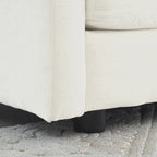 4-Piece Modular Chenille Upholstered Sleeper Sectional Sofa Bed with Ottoman