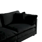 4-Piece Modular Chenille Upholstered Sleeper Sectional Sofa Bed with Ottoman
