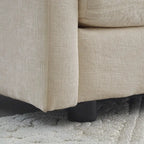 4-Piece Modular Chenille Upholstered Sleeper Sectional Sofa Bed with Ottoman