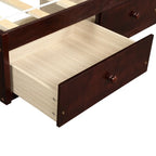 Twin Size Wooden Platform Bed with 3 Drawers