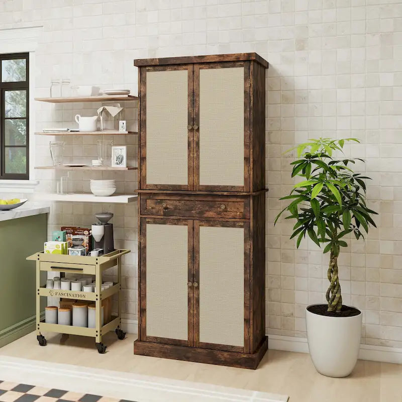 4 Door Cabinet with 1 Drawer