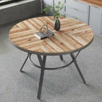 Christopher Knight Home Indoor Dining Round Table With Metal Legs