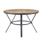 Christopher Knight Home Indoor Dining Round Table With Metal Legs
