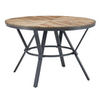 Christopher Knight Home Indoor Dining Round Table With Metal Legs