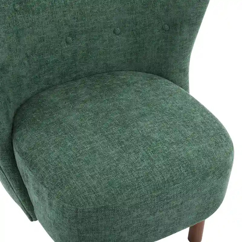 Christopher Knight Home - Camille Modern Upholstered Armless Accent Chair with Plush Seating and Solid Wood Frame