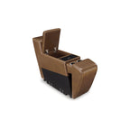 Signature Design by Ashley Temmpton Medium Brown 6-Piece Power Reclining Sectional - 124W x 110D x 34H