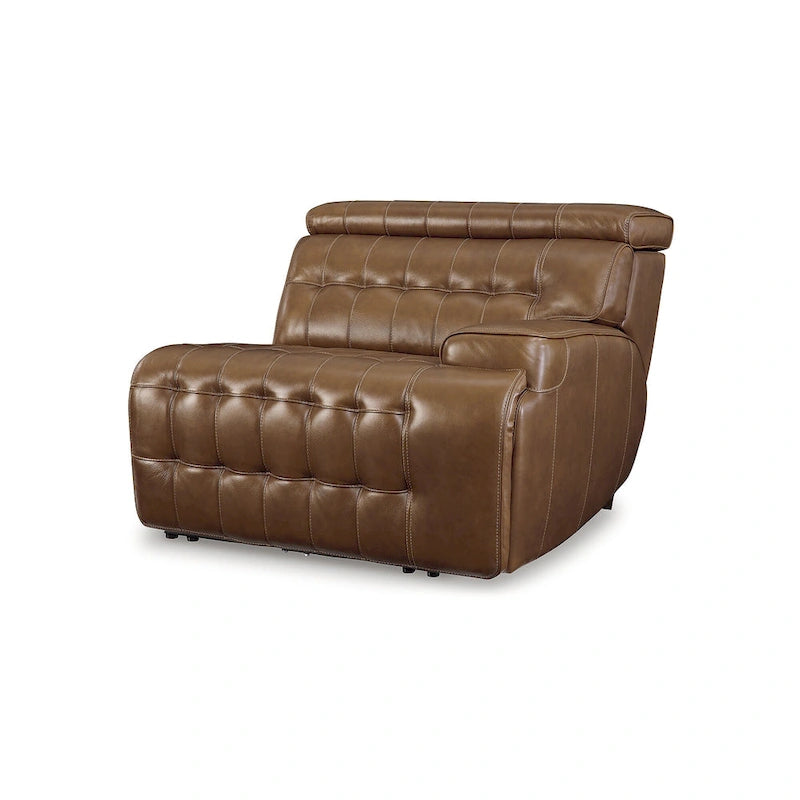 Signature Design by Ashley Temmpton Medium Brown 6-Piece Power Reclining Sectional - 124W x 110D x 34H